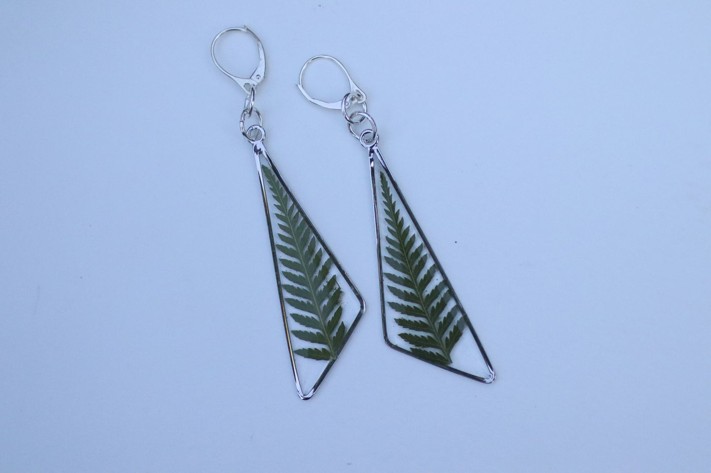 Fern Oblong Triangle Earrings