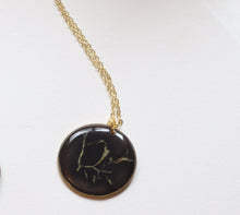 Load image into Gallery viewer, Lichen Black Necklace No. 2
