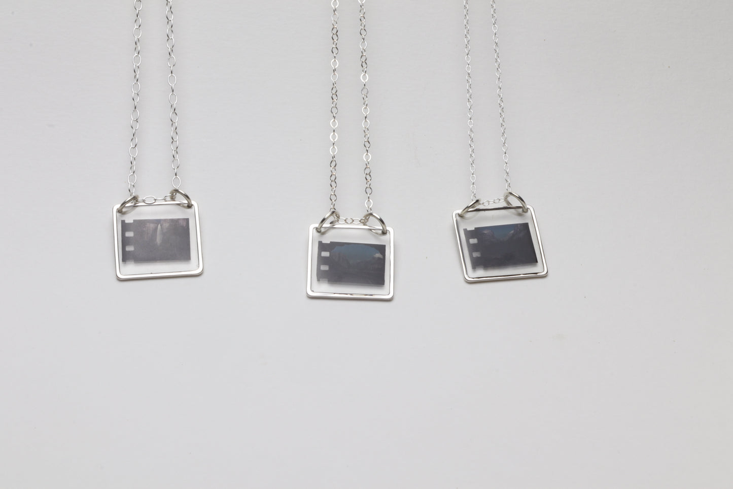 Yosemite Viewmaster Images Silver Necklaces