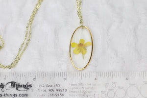 Buttercup Oval Gold Plated Necklace