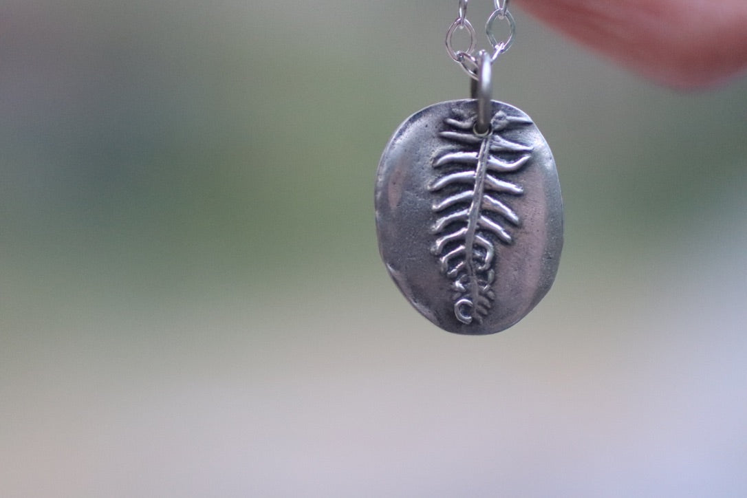 Ostrich Fern Charm Necklace